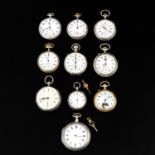 A Collection of 10 Pocket Watches