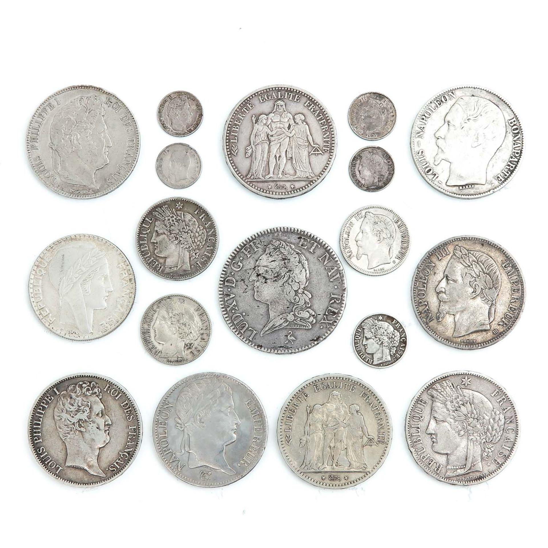 A Collection of French Silver Coins - Bild 2 aus 9