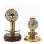A Lot of 2 Electric Clocks under Glass Domes