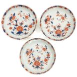 A Series of 3 Imari Plates