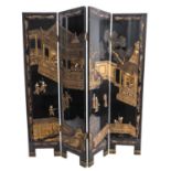 A Lacquer Folding Screen