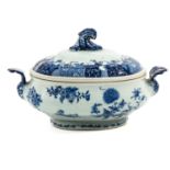 A Blue and White Tureen