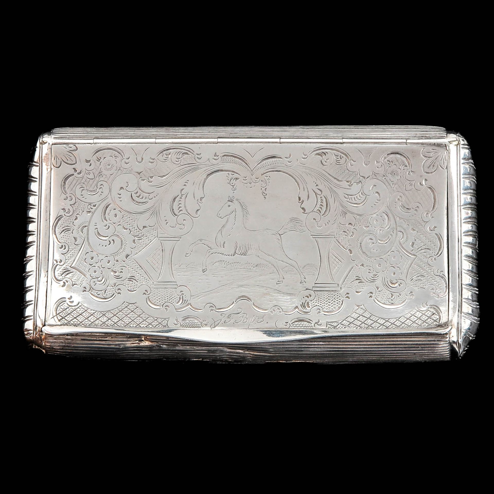 A 19th Century Dutch Silver Tobacco Box - Bild 5 aus 10