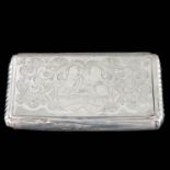 A 19th Century Dutch Silver Tobacco Box