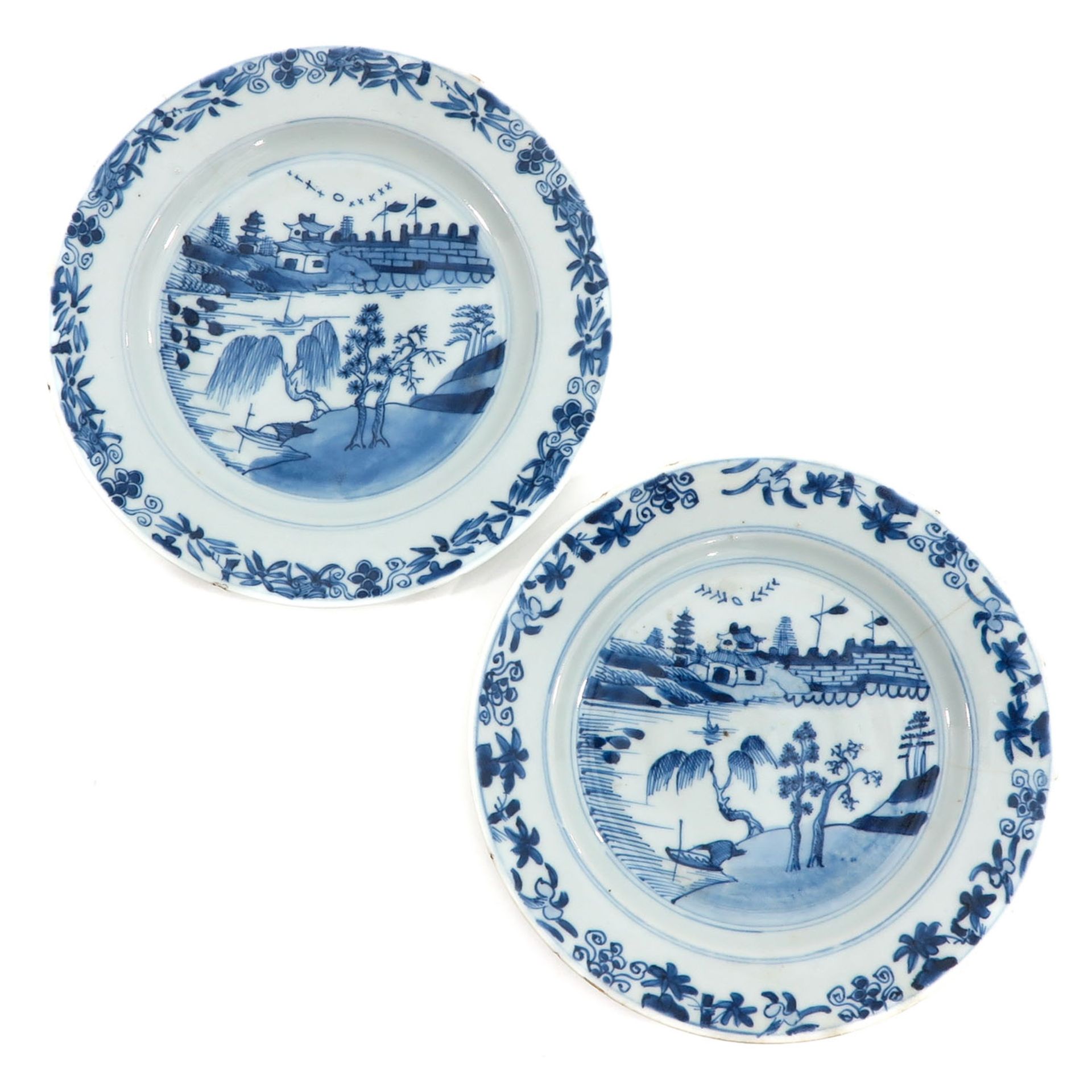 A Series of 4 Blue and White Plates - Image 5 of 9