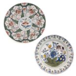 A Lot of 2 Delft Plates