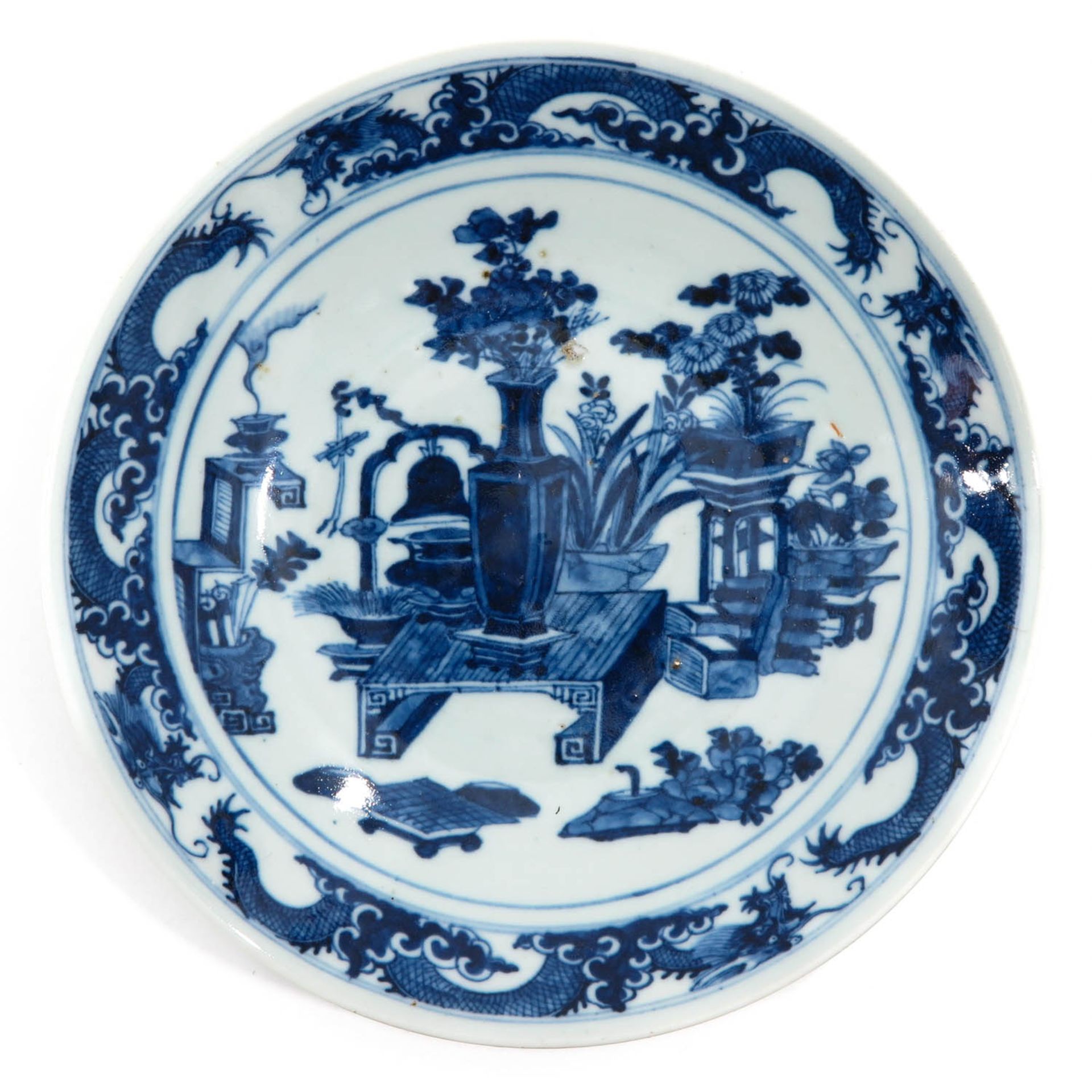 A Lot of 2 Blue and White Plates - Image 5 of 10