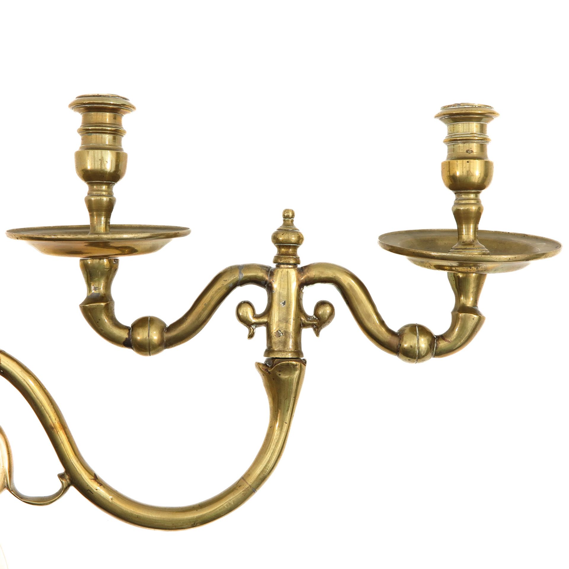 A 17th Century Dutch Bronze Sconce - Bild 3 aus 6