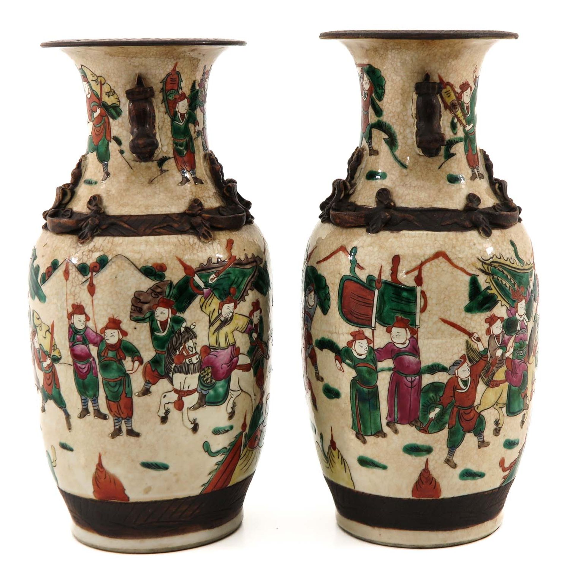 A Pair of Nanking Vases - Bild 4 aus 10