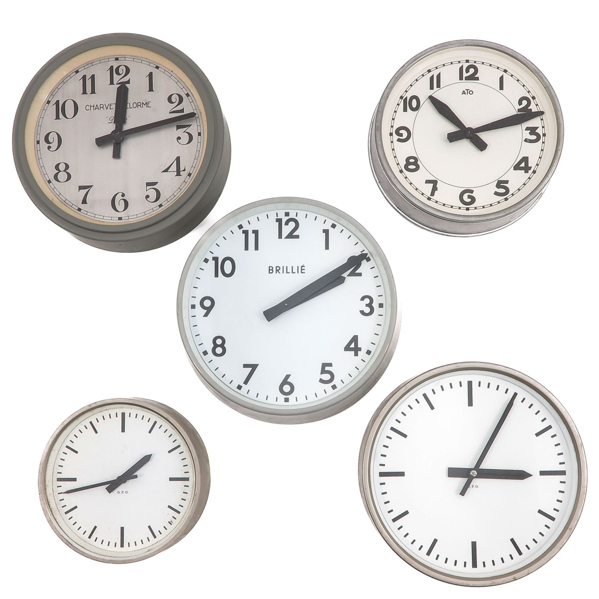 A Lot of 5 Electric Clocks