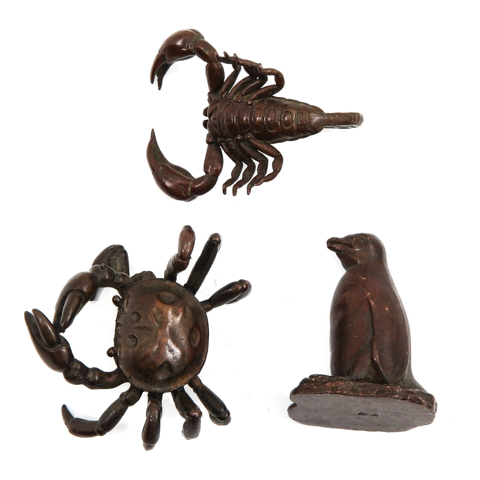 A Collection of 3 Small Bronze Sculptures - Bild 6 aus 10