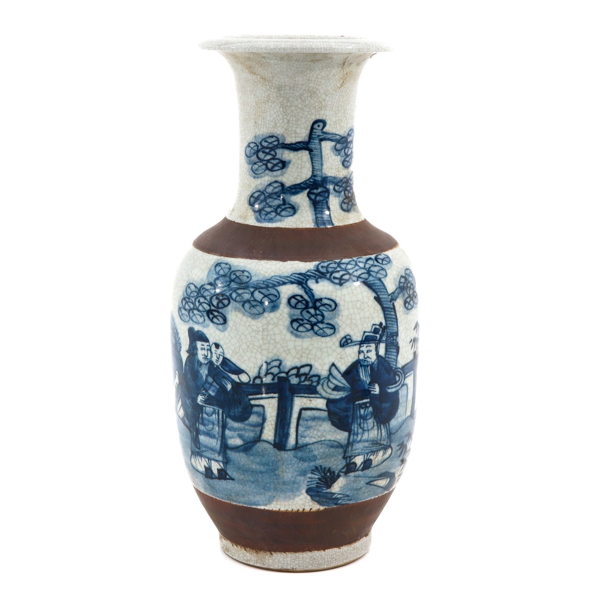 A Blue and White Vase