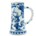 A Blue and White Beer Mug