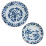 A Lot of 2 Blue and White Plates