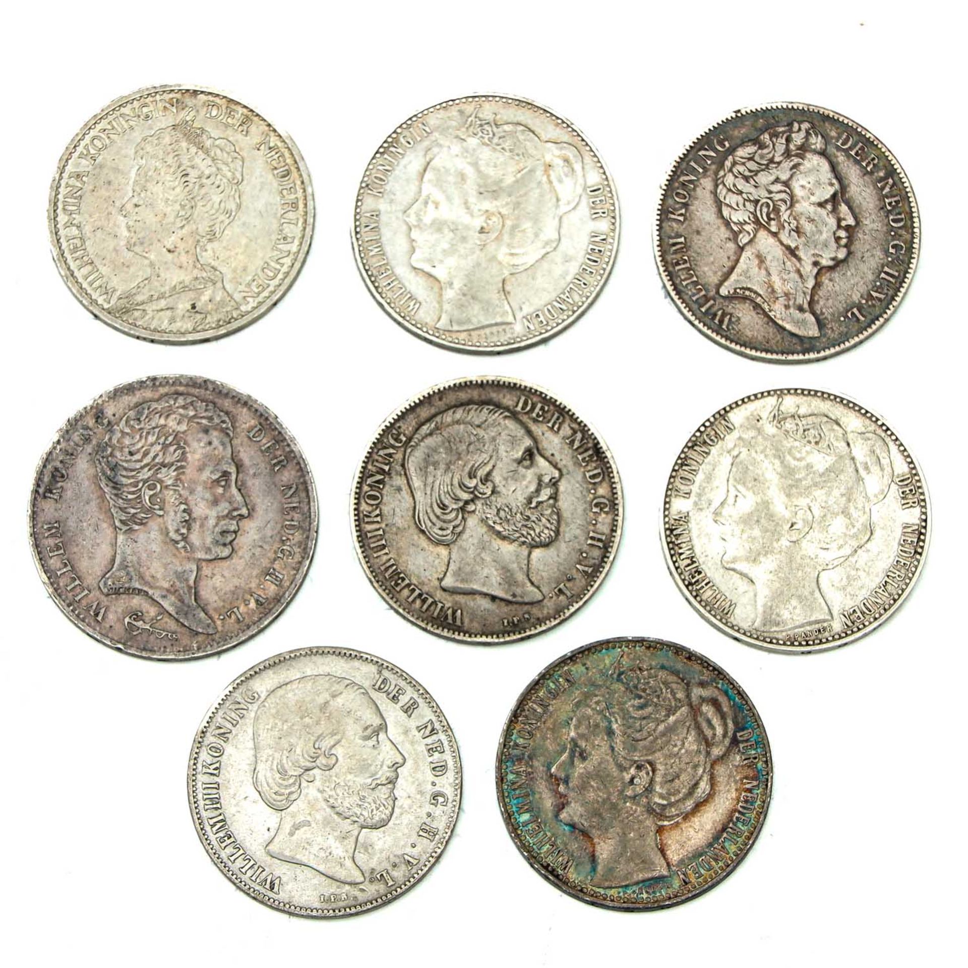 A Collection of Dutch Silver Guilders - Image 2 of 2