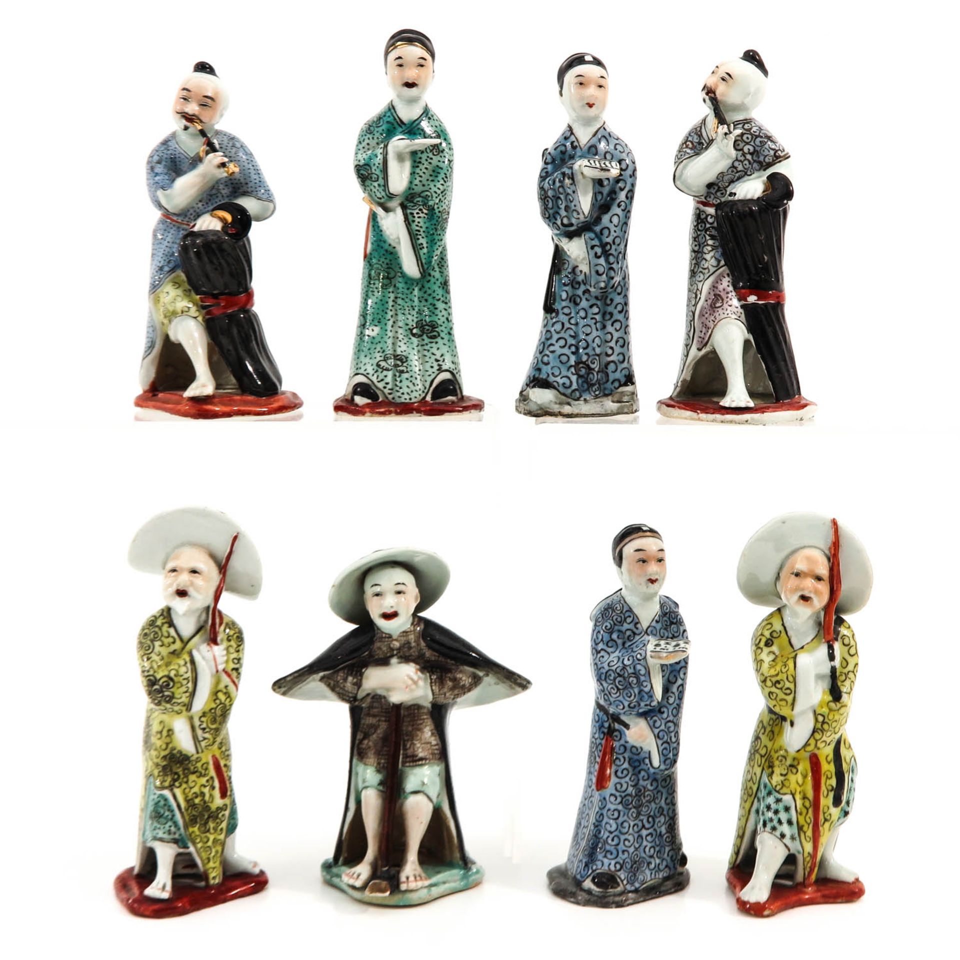 A Collection of 8 Chinese Sculptures