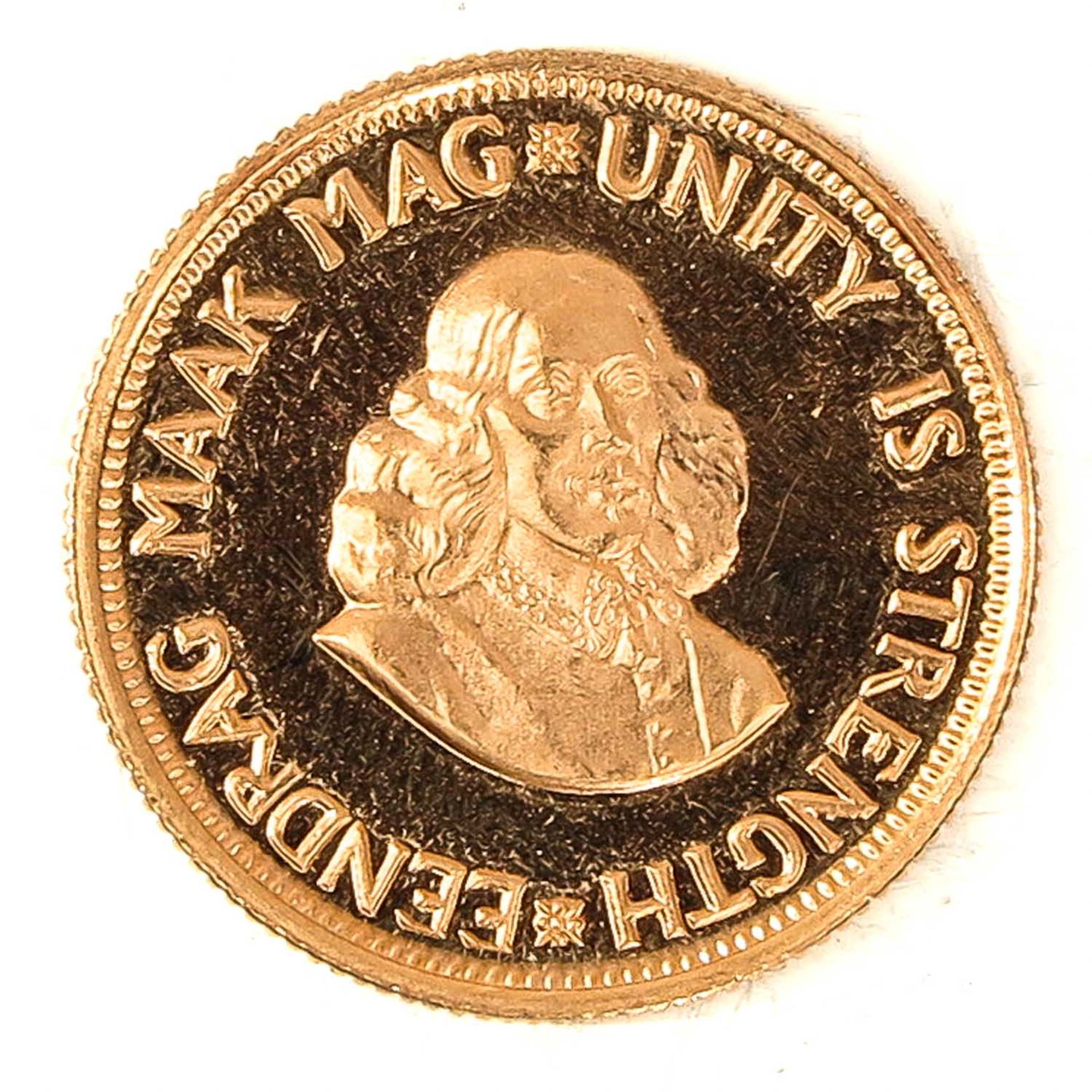 A South African 2R Rand Gold Coin - Bild 2 aus 2