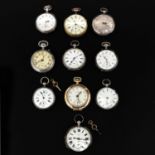 A Collection of 10 Pocket Watches