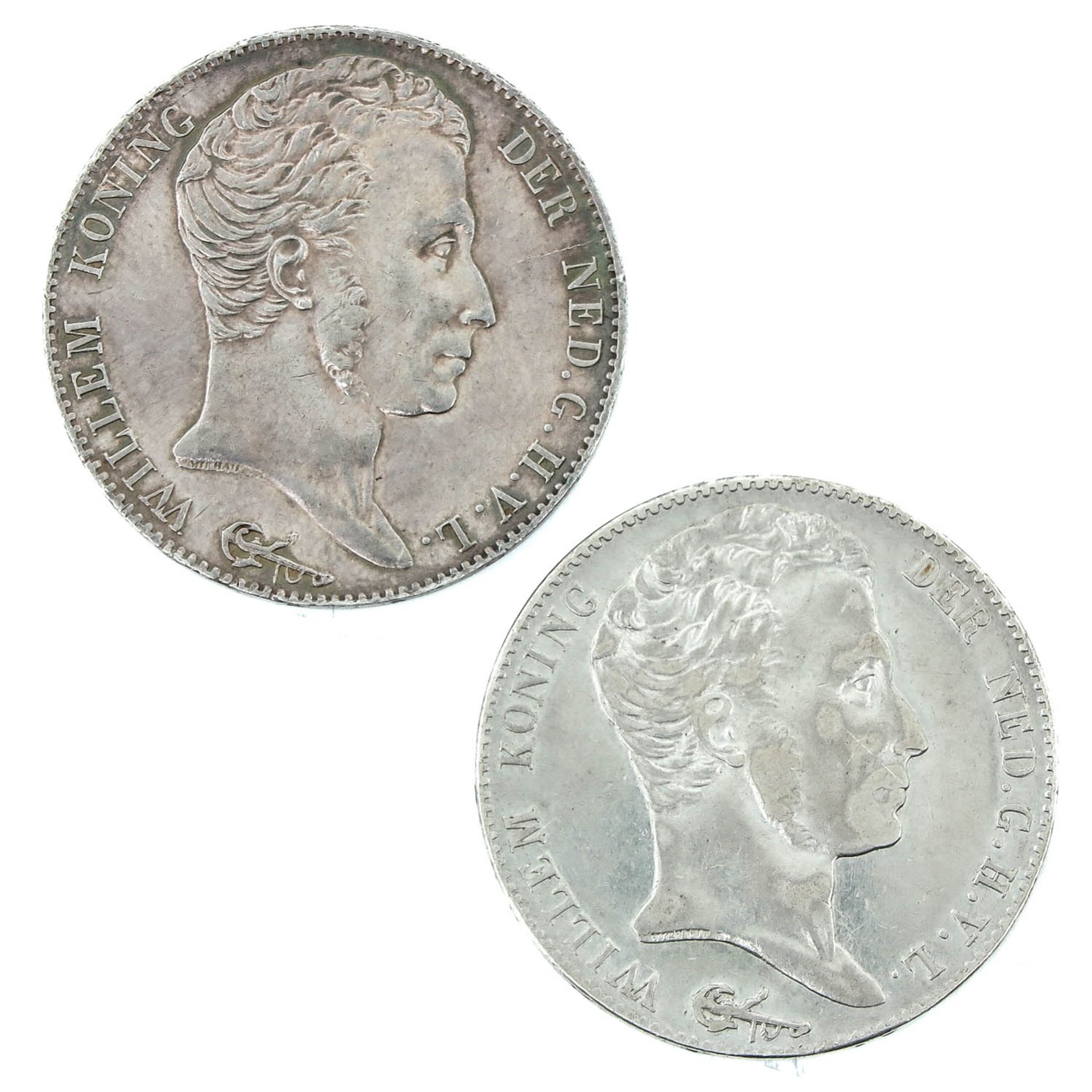 A Lot of 2 Silver 3 Guilder Coins - Bild 2 aus 6