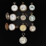 A Collection of 10 Pocket Watches