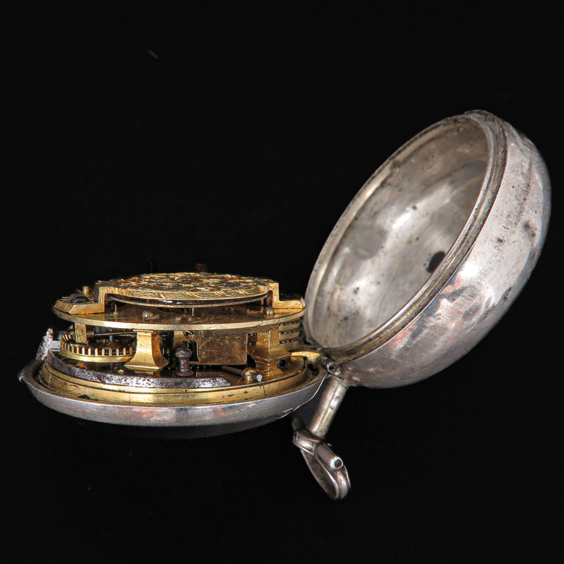 A Silver Pocket Watch Signed Witter London Circa 1760 - Bild 8 aus 9