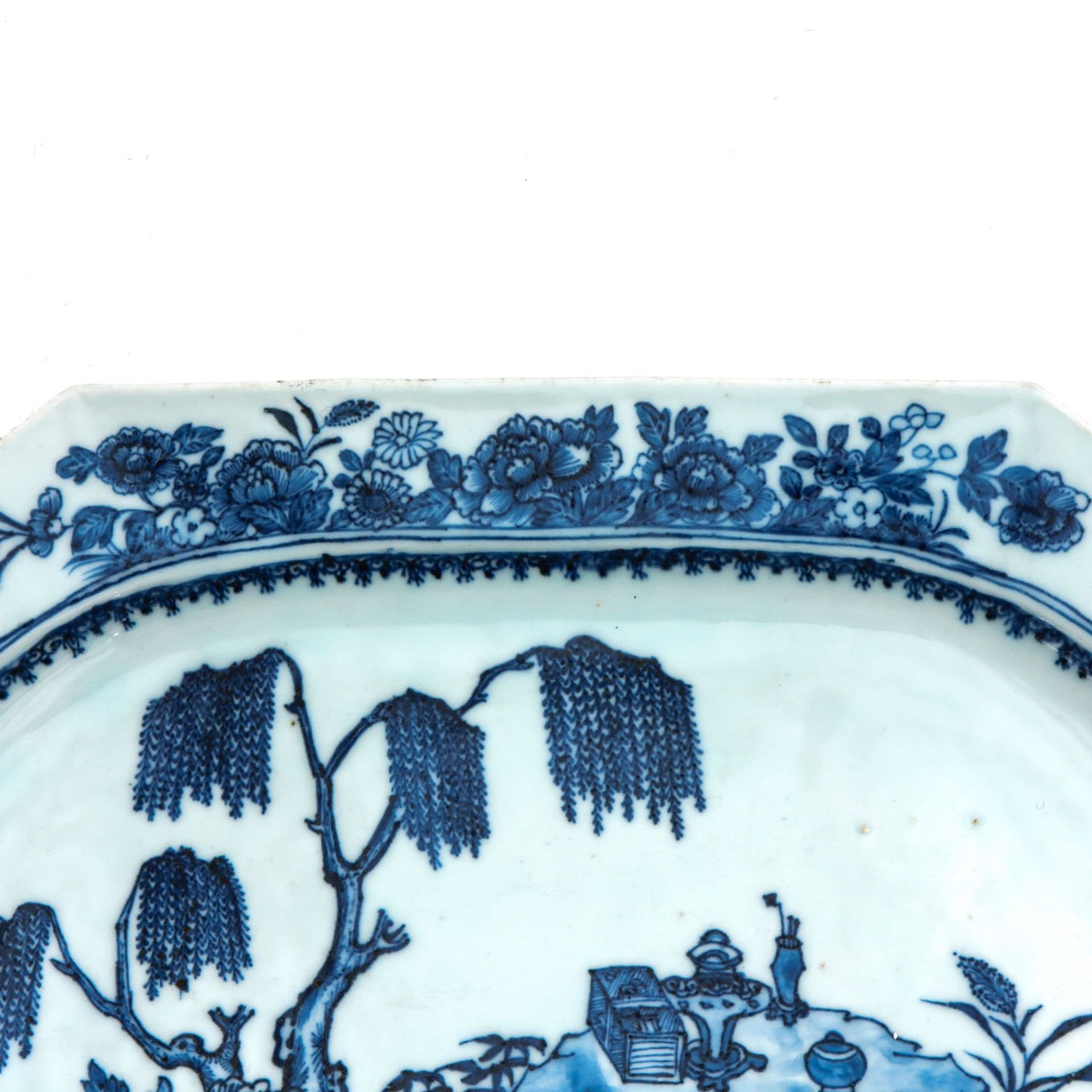 A Blue and White Serving Tray - Image 3 of 7