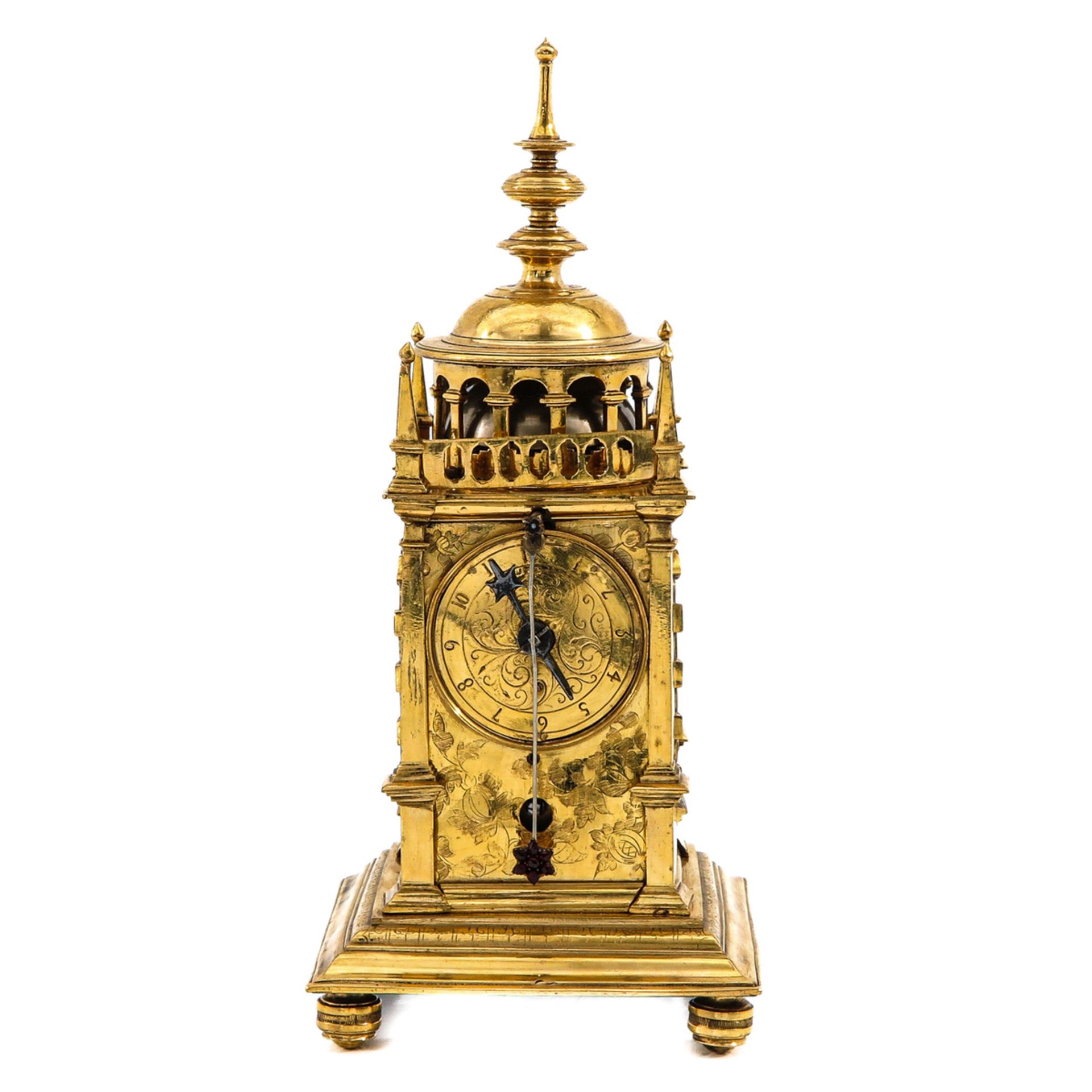 A 17th Century Gilded Turmuhr Clock