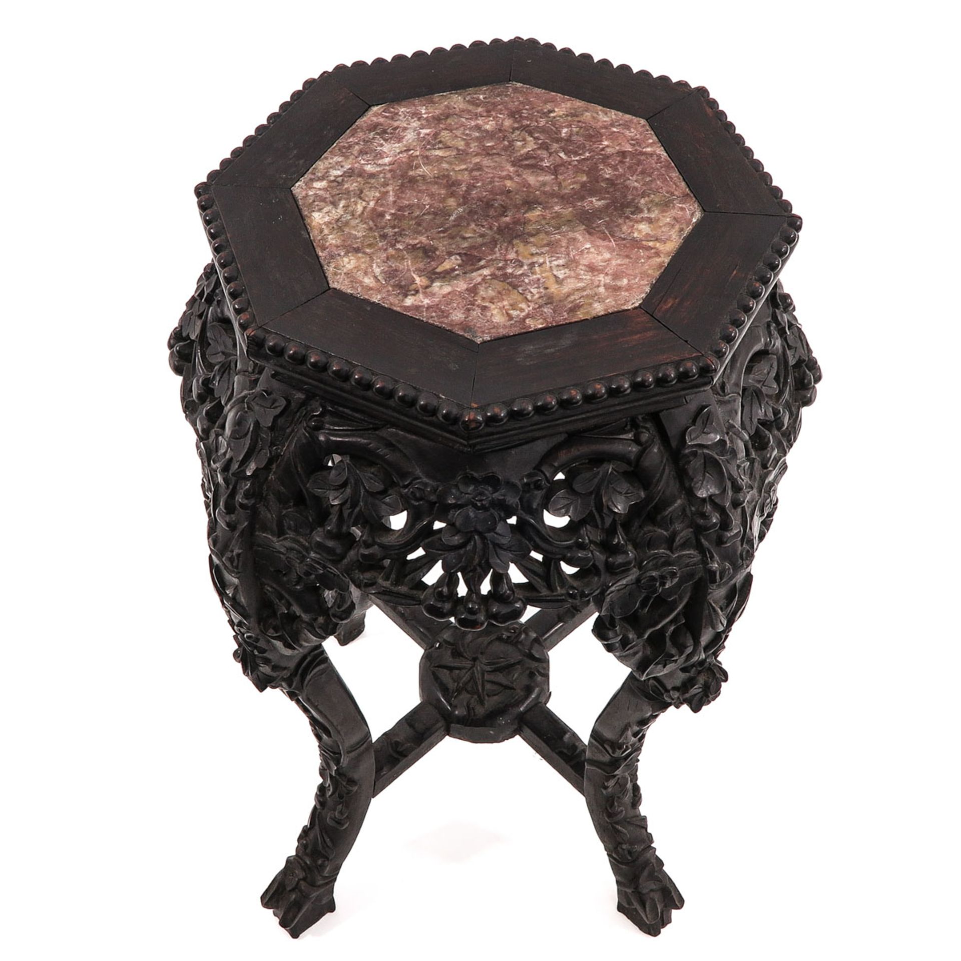 A Carved Marble Top Table - Image 5 of 5