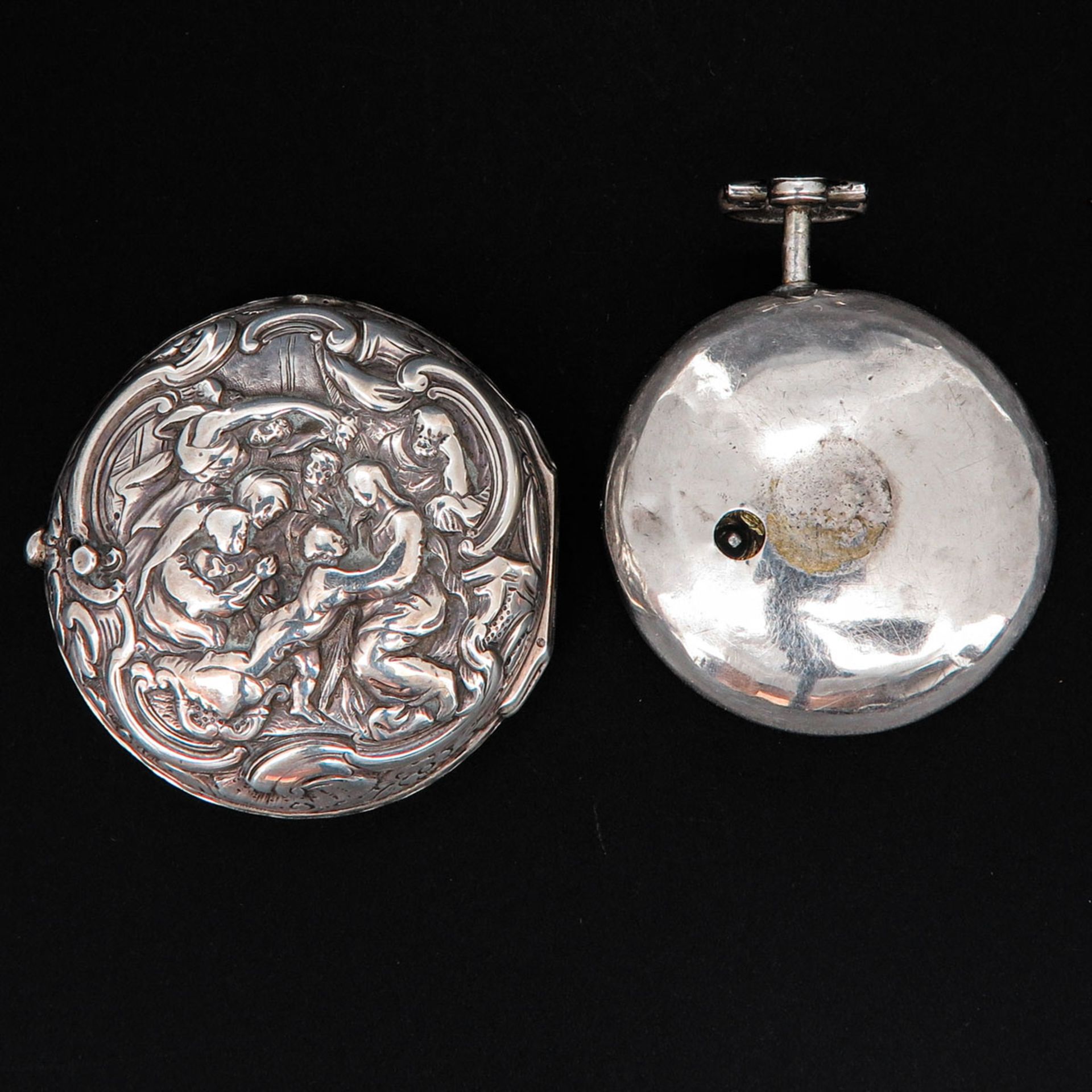 A Silver Pocket Watch Signed Weldon London Circa 1770 - Bild 3 aus 8