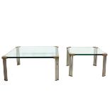A Pair of Peter Ghyczy Salon Table