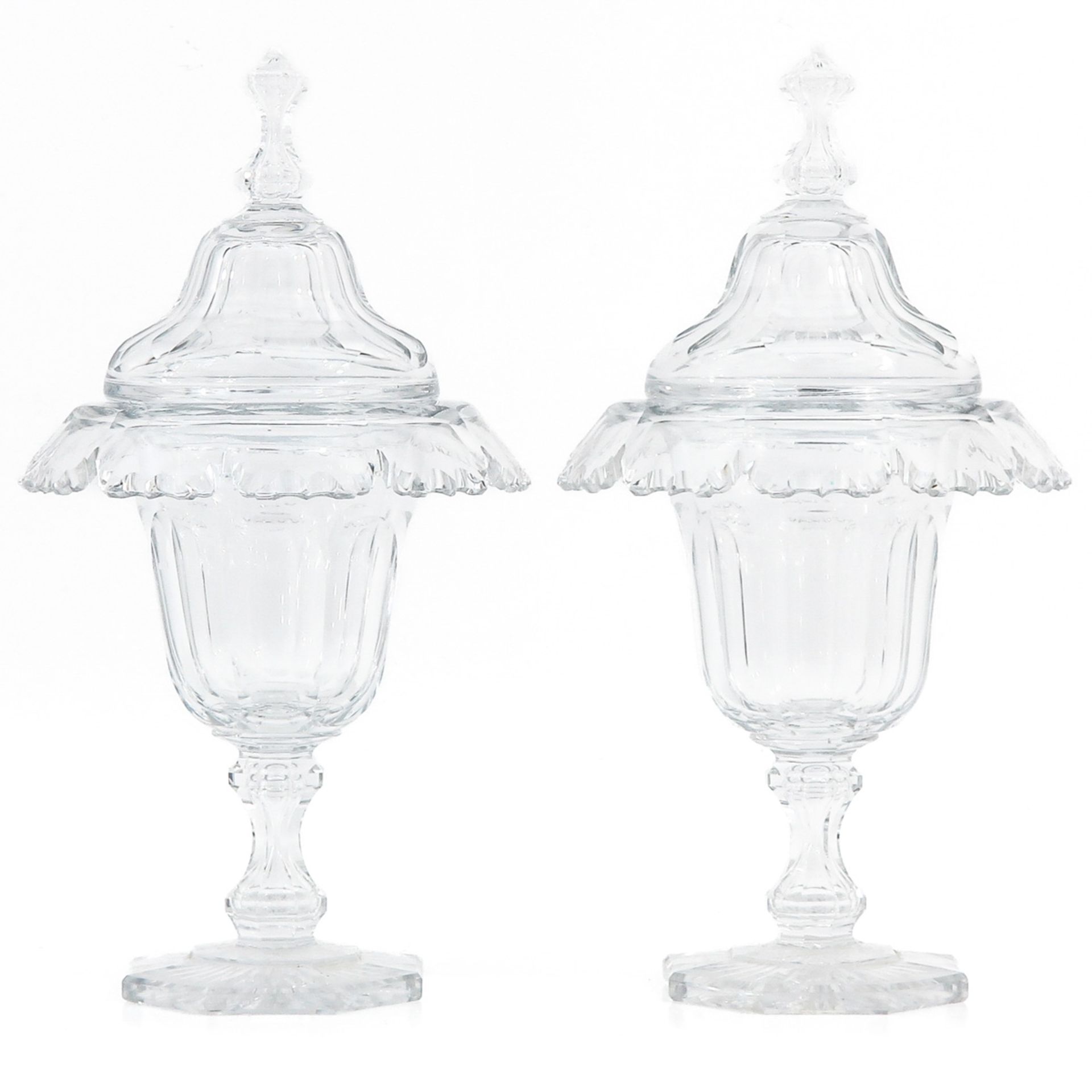 A Lot of 2 19th Century Crystal Coupes - Bild 3 aus 8