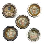 A Collection of 5 Relic Holders with Relics and Certificate