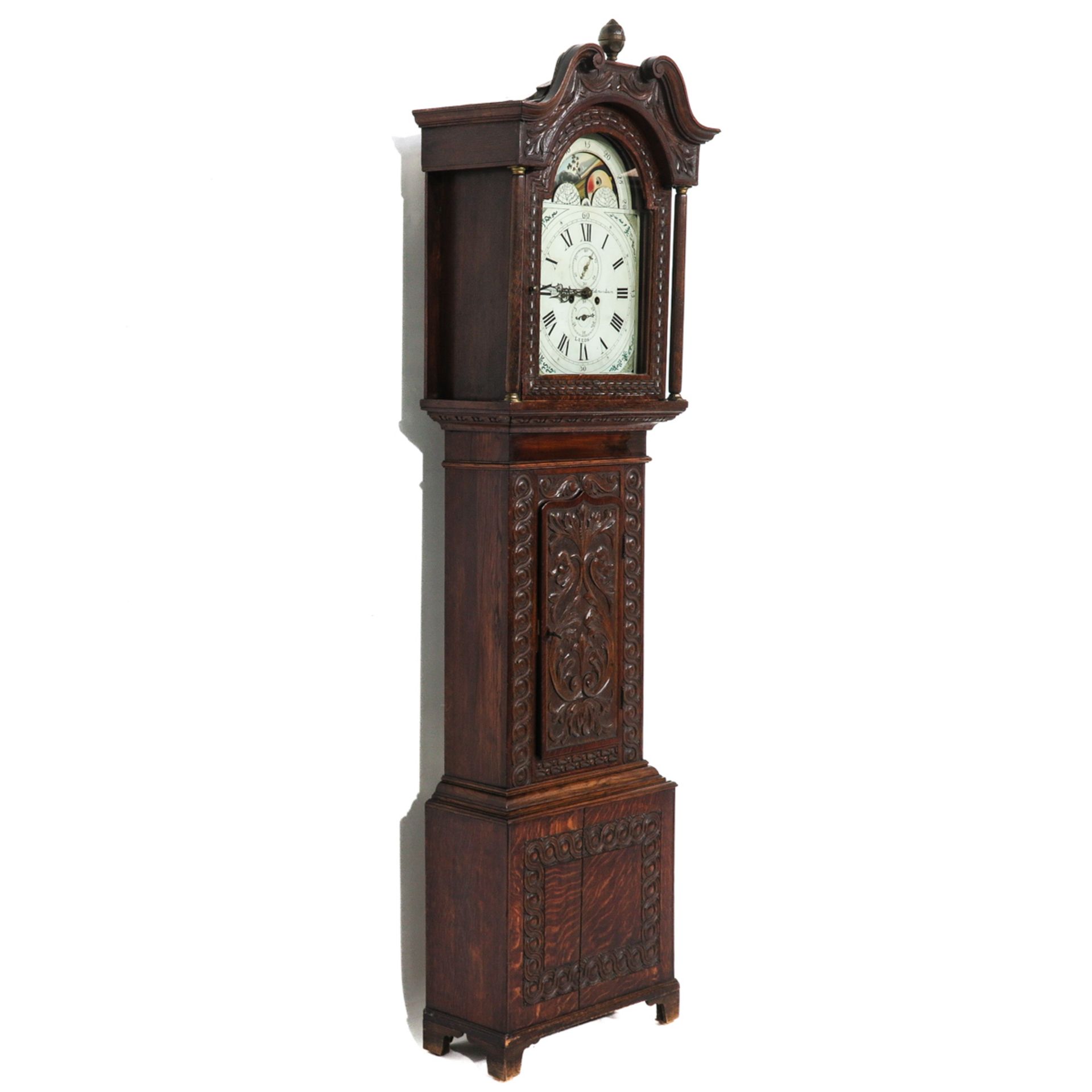 A Standing Clock Signed Tinker & Edmondson Leeds - Image 2 of 9