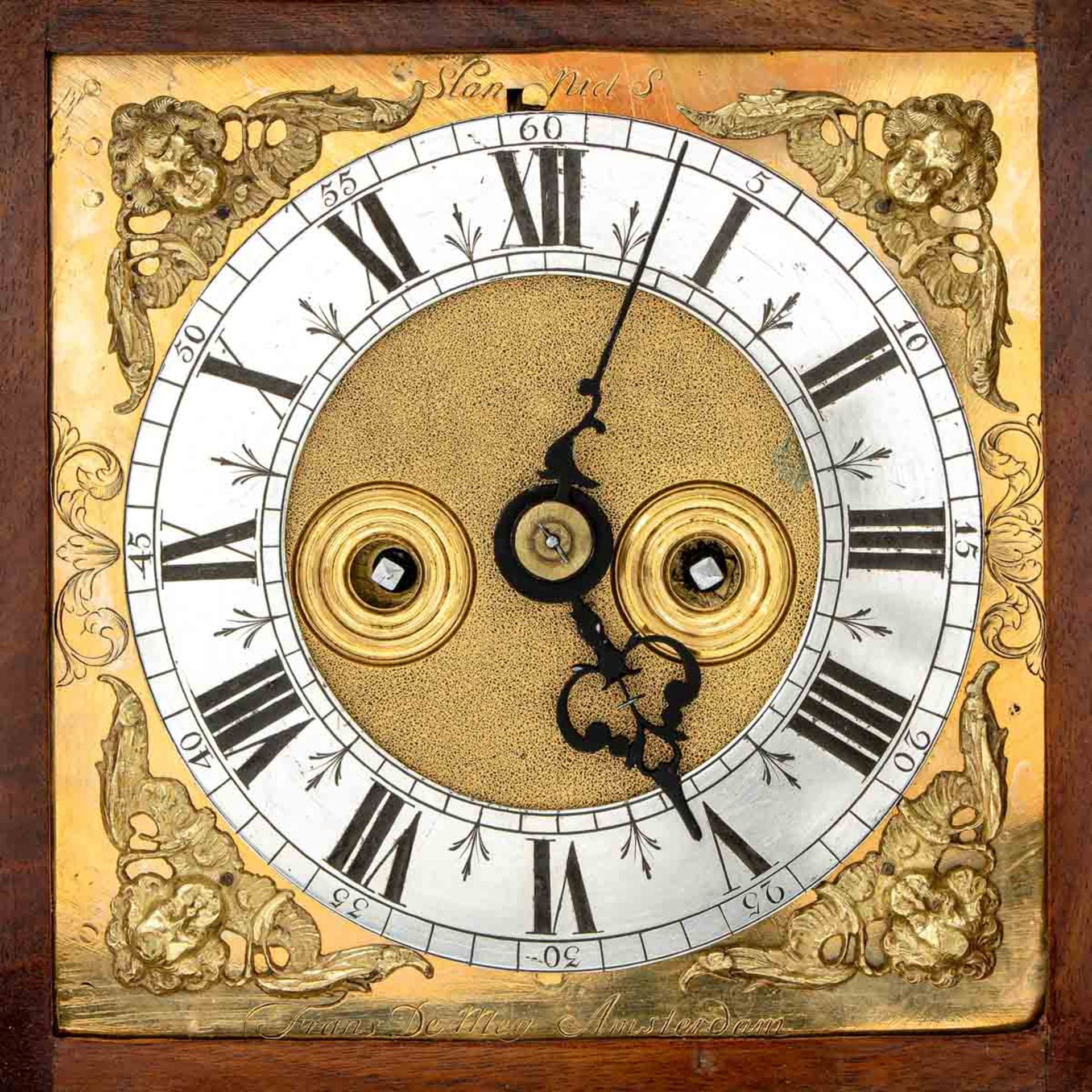 A Dutch Table Clock Signed Frans de Mey Circa 1720 - Image 5 of 9