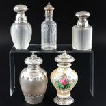 A Collection of 5 Flasks