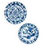 A Lot of 2 Blue and White Plates