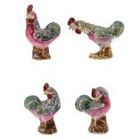 A Collection of Rooster Sculptures