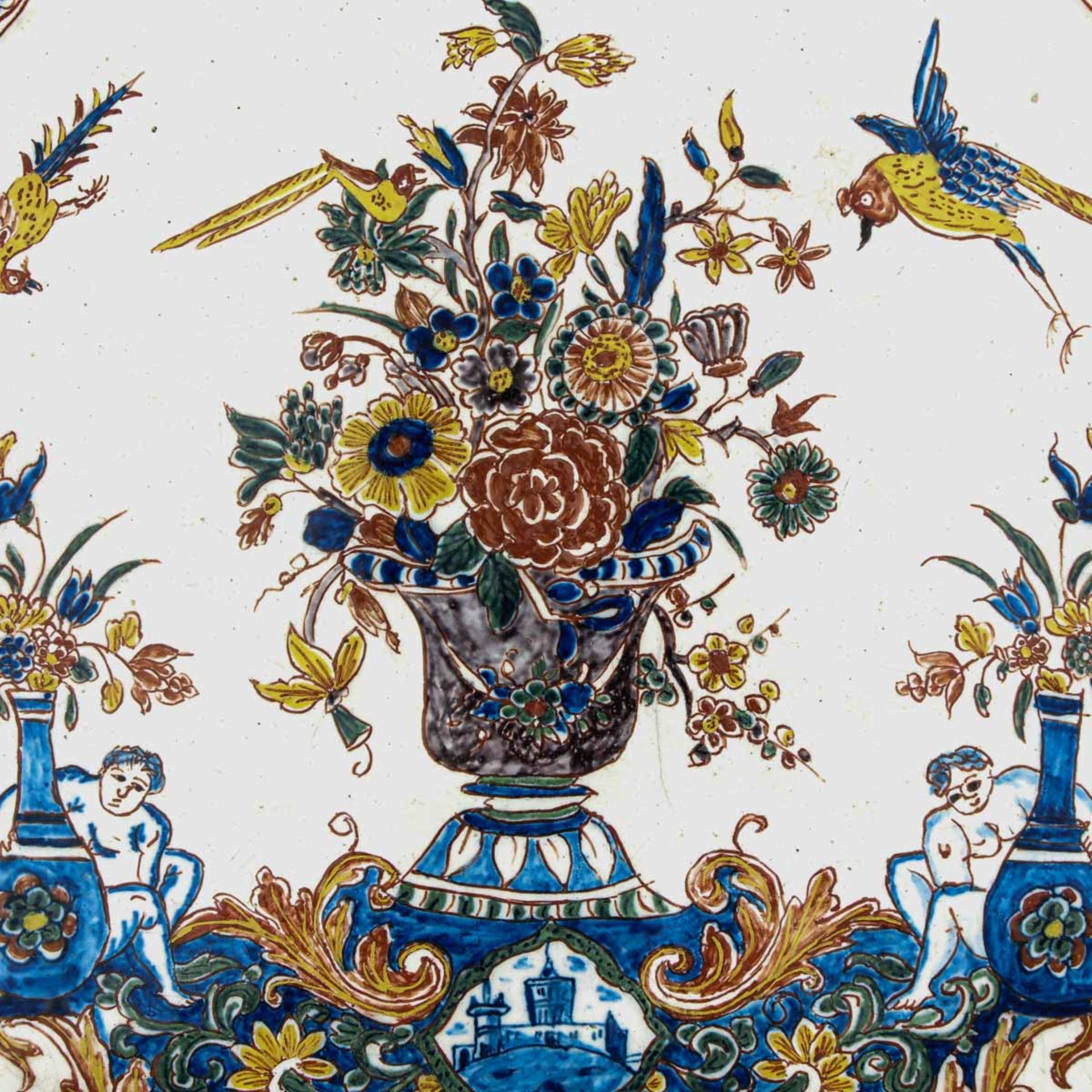 An 18th Century Delft Plaque - Bild 3 aus 5