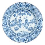 A Blue and White Plate