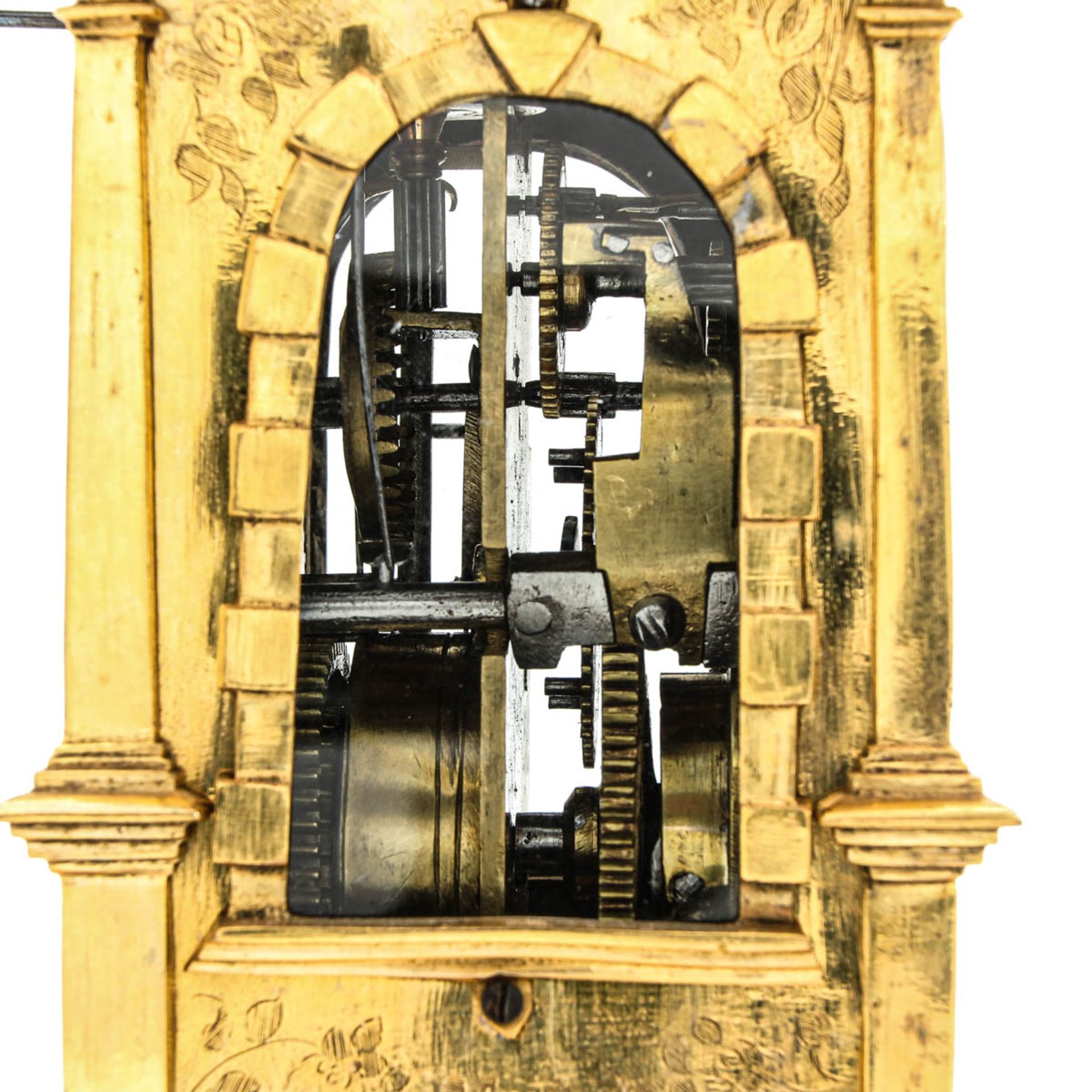 A 17th Century Gilded Turmuhr Clock - Image 7 of 10