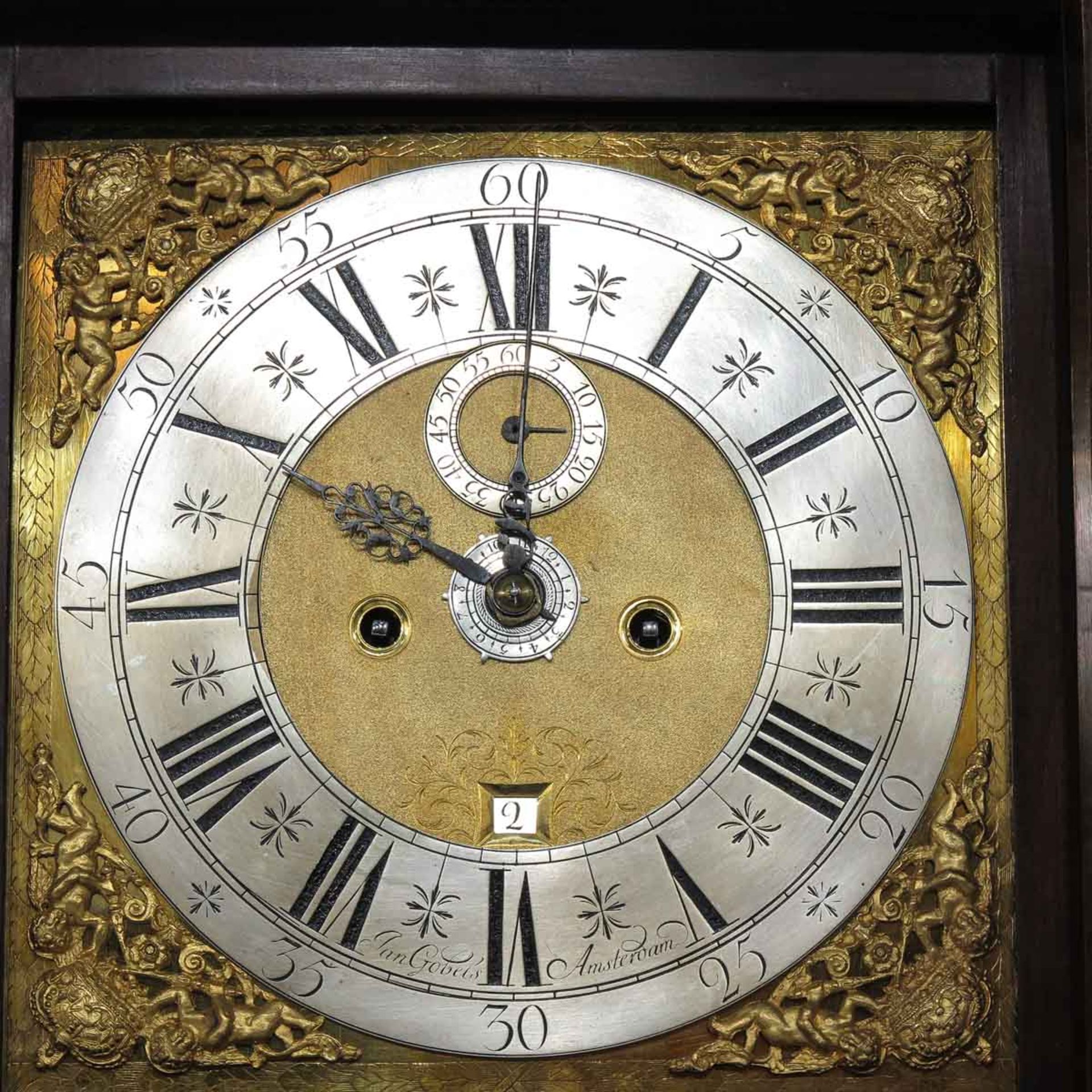 A Standing Clock Signed Jan Gobels Amsterdam Circa 1740 - Bild 4 aus 9