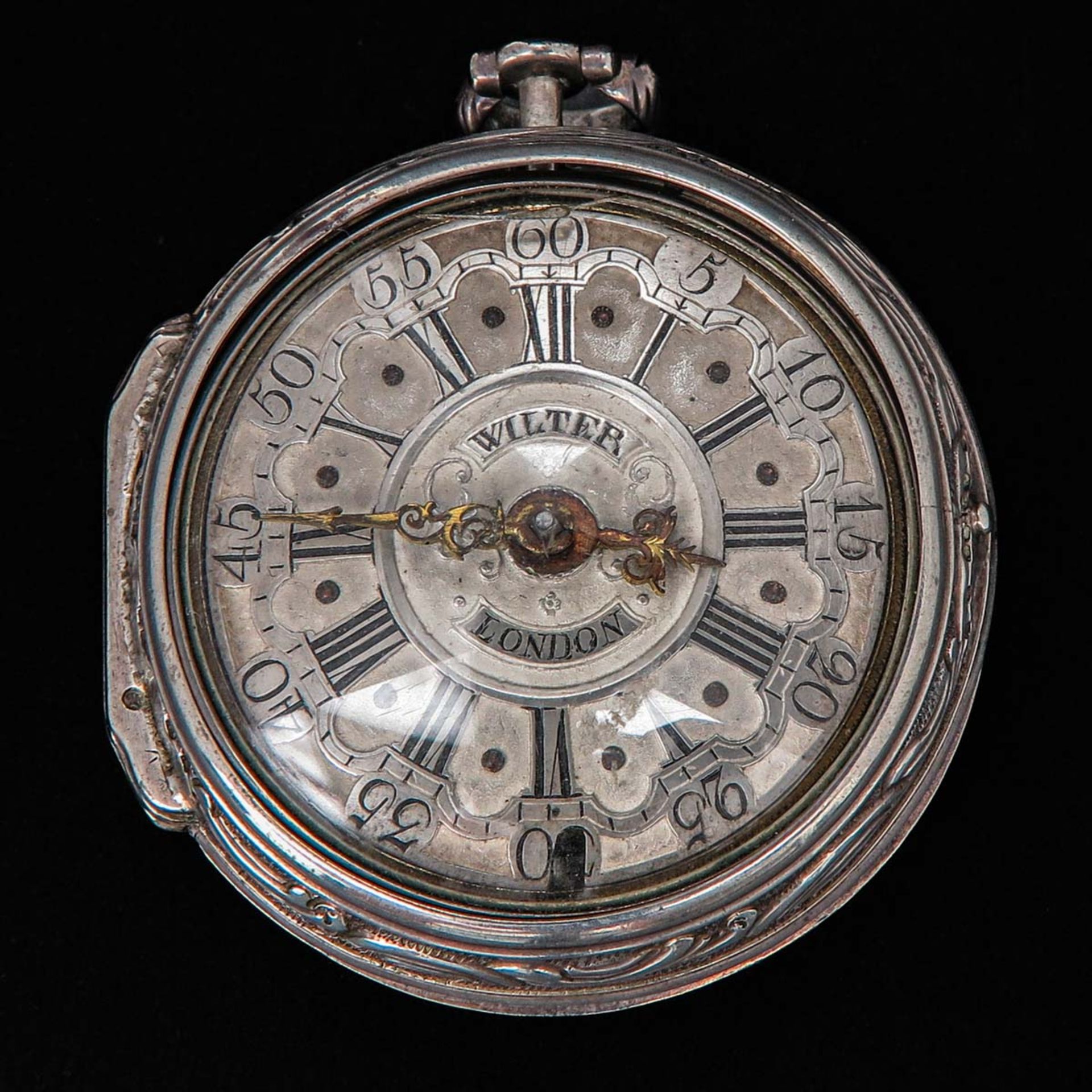 A Silver Pocket Watch Signed John Witter London Circa 1740