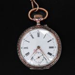 A Gold Plated Silver Pocket Watch