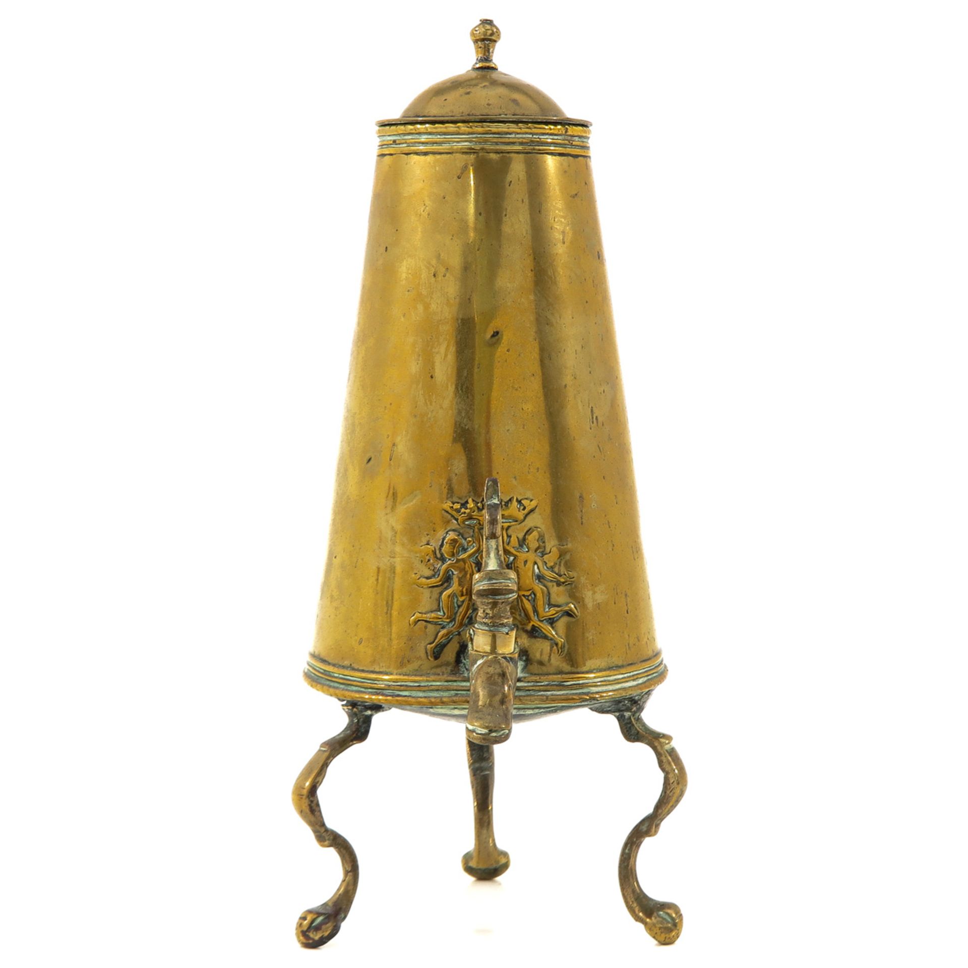 A Brass 18th Century Jug - Bild 4 aus 9