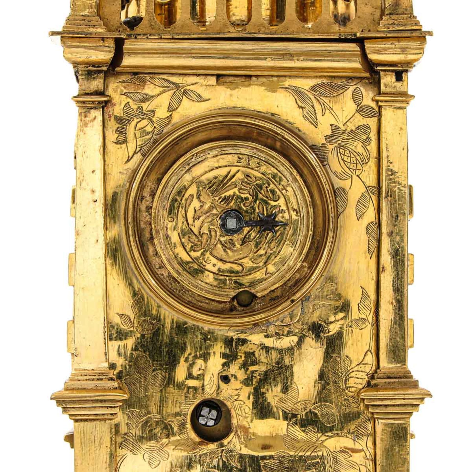 A 17th Century Gilded Turmuhr Clock - Image 9 of 10