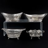 A Lot of 4 Silver Bon Bon Baskets