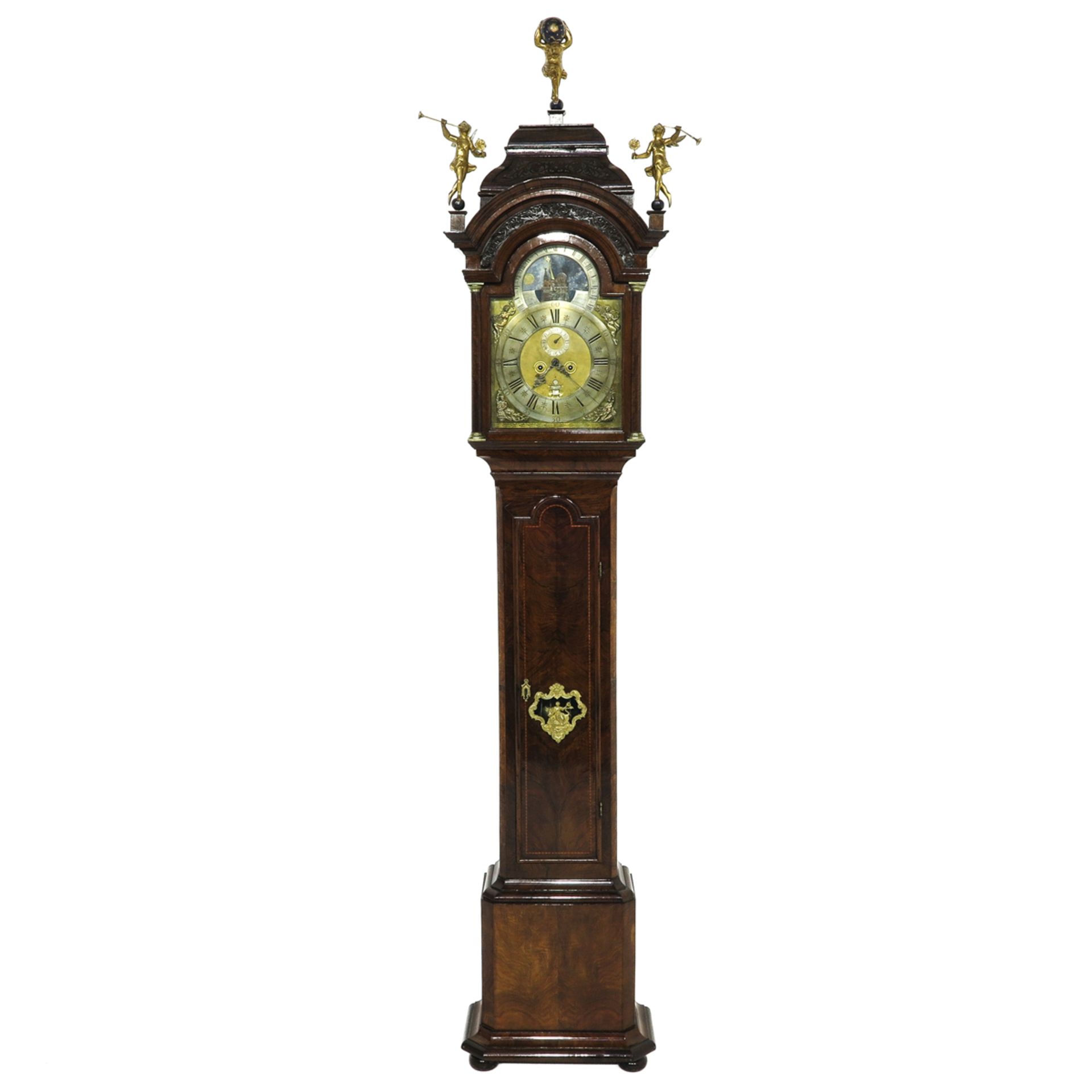 A Standing Clock Signed Dirk van Leeuwen Circa 1720