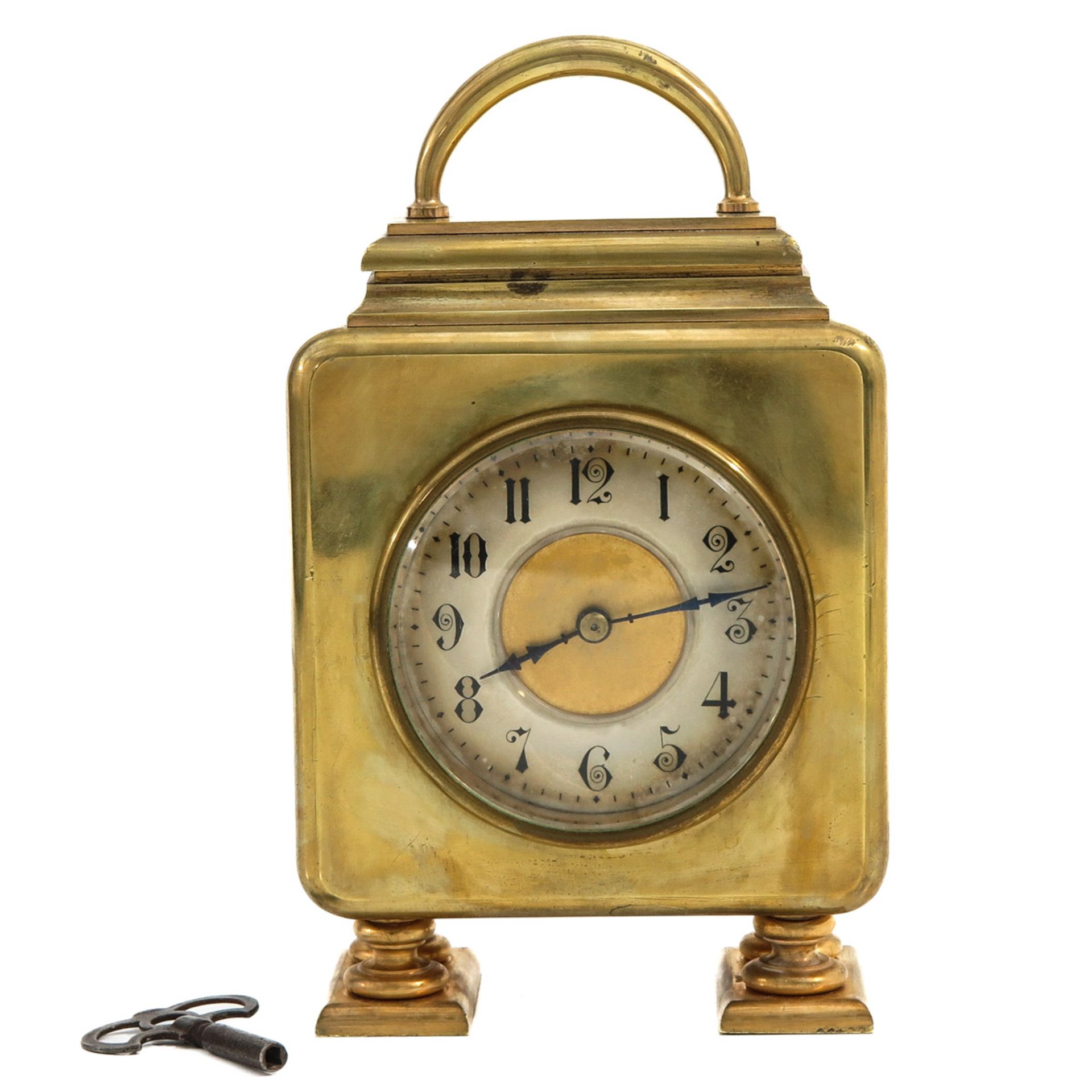 A Brass Table Clock Circa 1920