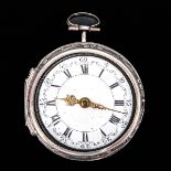 An 18th Century Silver Pocket Watch Signed Martineau London