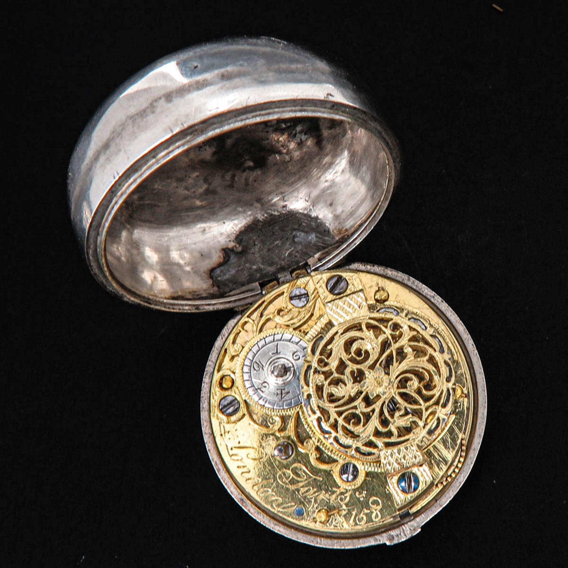A Silver Pocket Watch Signed Tarts London Circa 1770 - Bild 5 aus 8